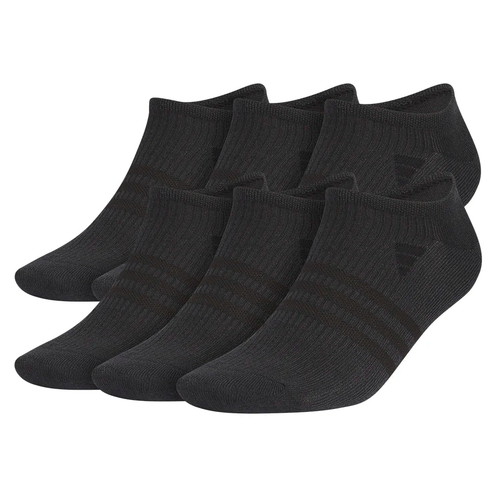 Men's Superlite 3.0 6 Pack No Show Tennis Socks Black and Night Grey