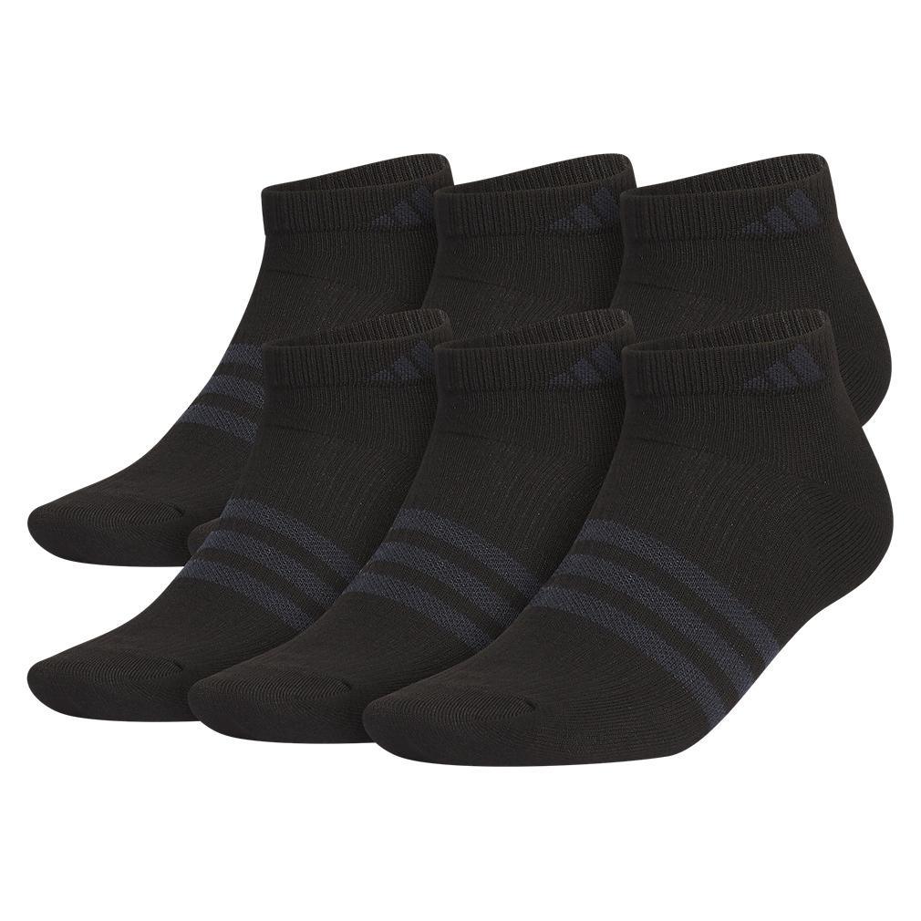 Men's Superlite 3.0 6 Pack Low Cut Tennis Socks Black and Night Grey