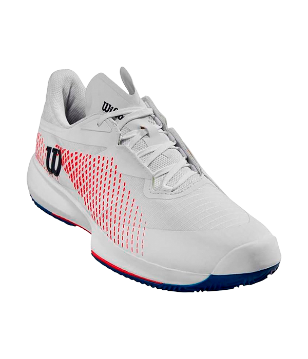 Wilson Kaos Swift 1.5 Clay 2024 White/D V Blue/Wilson Red Padel Shoes Zapatillas Wilson