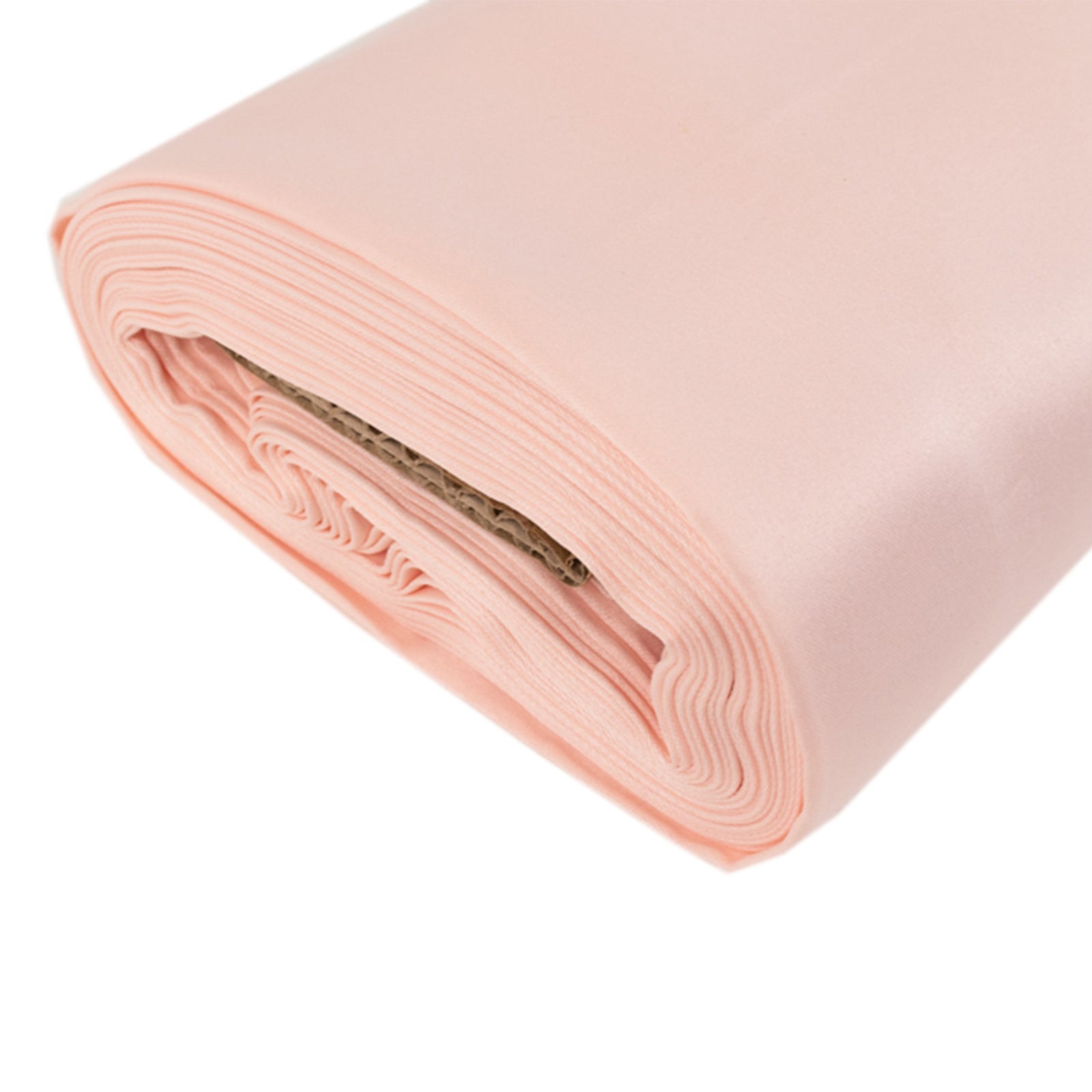 54"x10 Yards Blush Lamour Satin Fabric Bolt, Heavy Matte Satin Fabric By The Yard - Bell Racket Store