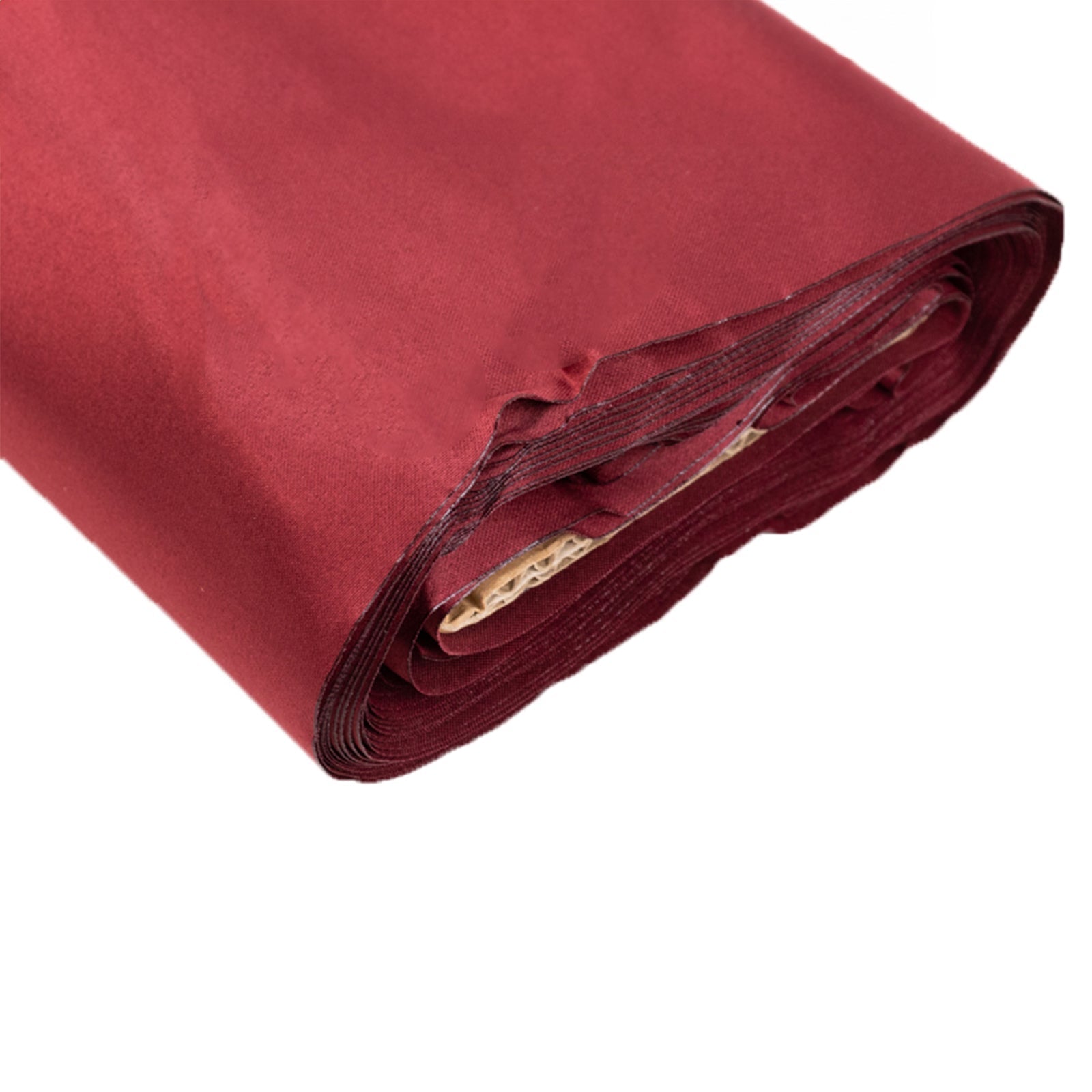 54"x10 Yards Burgundy Lamour Satin Fabric Bolt, Heavy Matte Satin Fabric By The Yard - Bell Racket Store