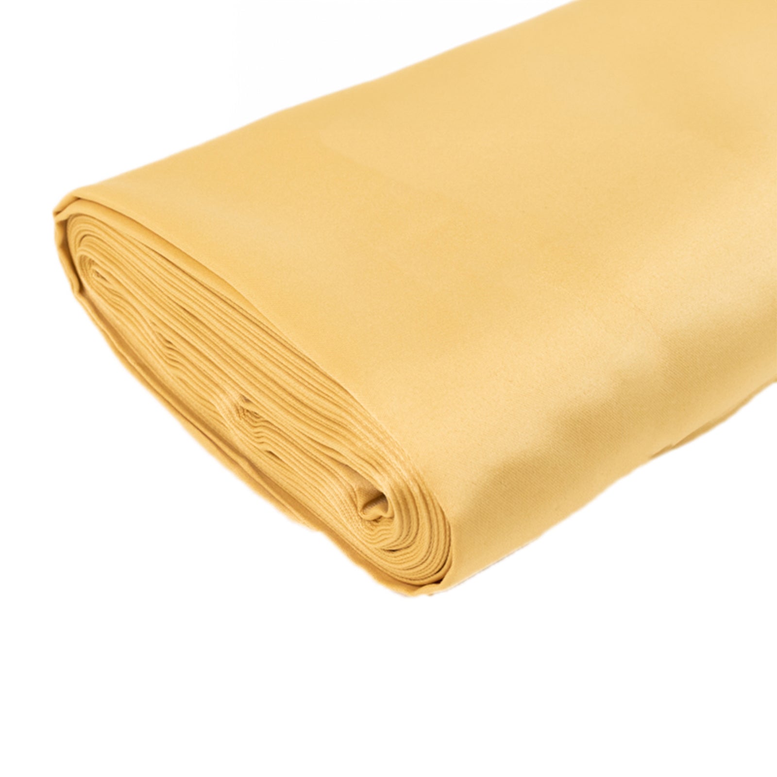 54"x10 Yards Champagne Lamour Satin Fabric Bolt, Heavy Matte Satin Fabric By The Yard - Bell Racket Store