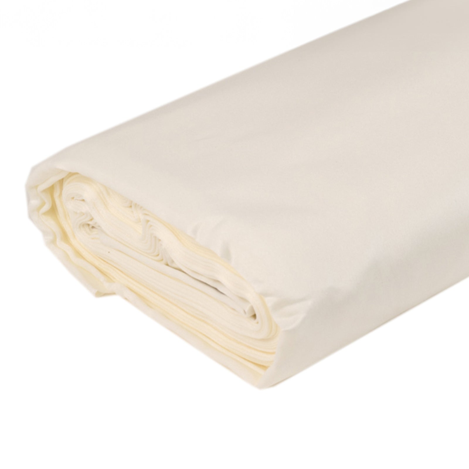 54"x10 Yards Ivory Lamour Satin Fabric Bolt, Heavy Matte Satin Fabric By The Yard - Bell Racket Store