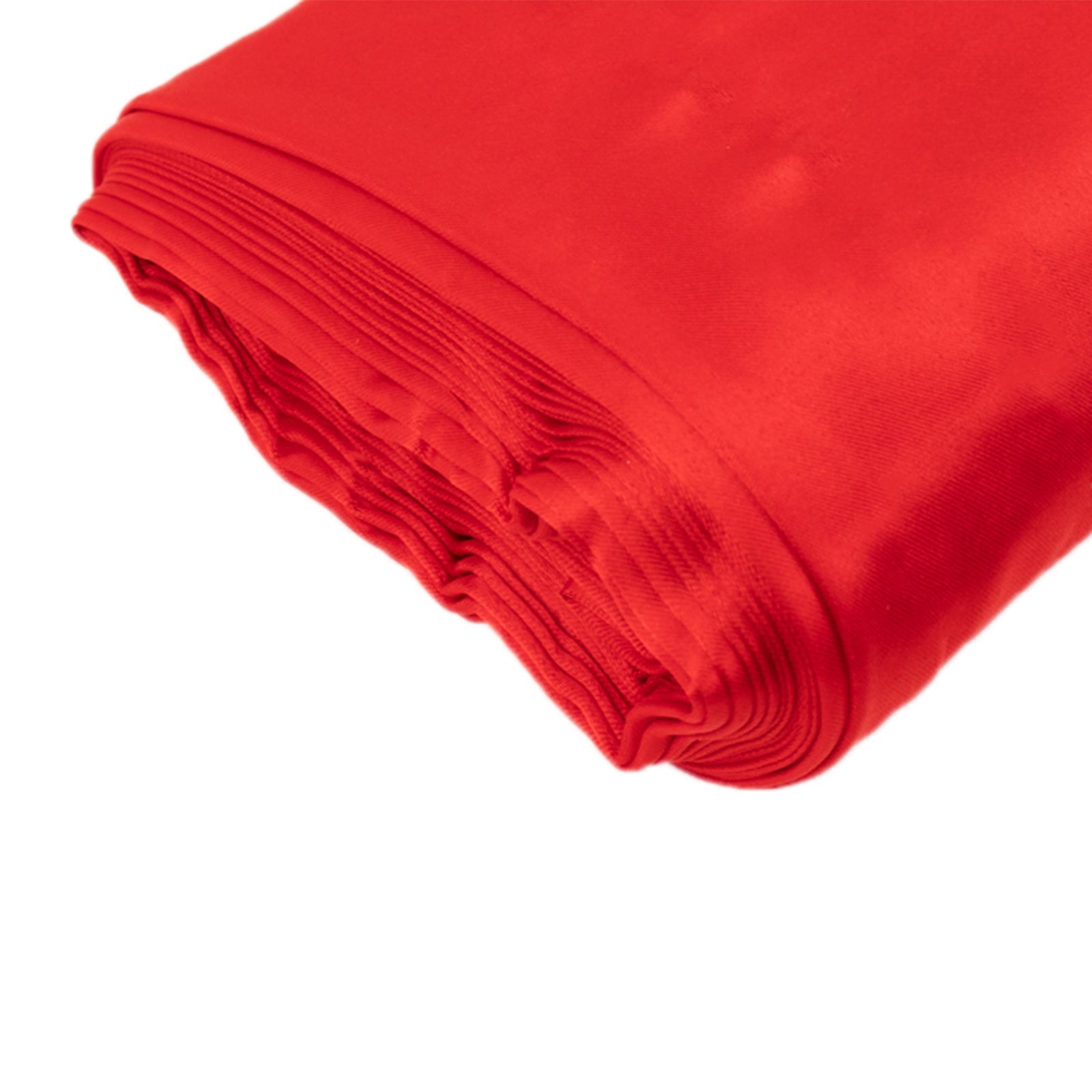 54"x10 Yards Red Lamour Satin Fabric Bolt, Heavy Matte Satin Fabric By The Yard - Bell Racket Store