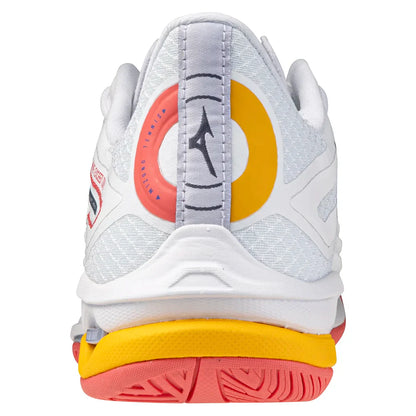 Women's Wave Exceed Tour 6 AC Tennis Shoes White and Calypso Coral