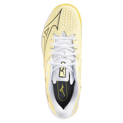 Women's Wave Exceed Tour 6 AC Tennis Shoes Pale Yellow and Black Sand