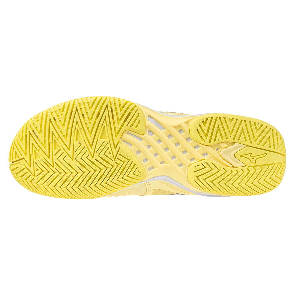 Women's Wave Exceed Tour 6 AC Tennis Shoes Pale Yellow and Black Sand
