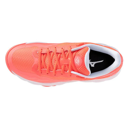 Women's Wave Enforce Court AC Tennis Shoes Striking Coral and White