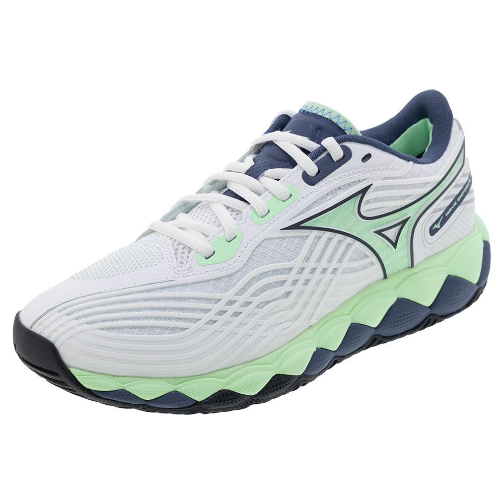 Men's Wave Enforce Tour 2 Tennis Shoes White and Neo Mint