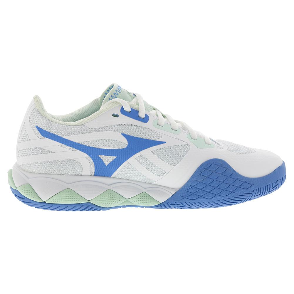 Women's Wave Enforce Tour 2 Tennis Shoes White and Frontier Blue
