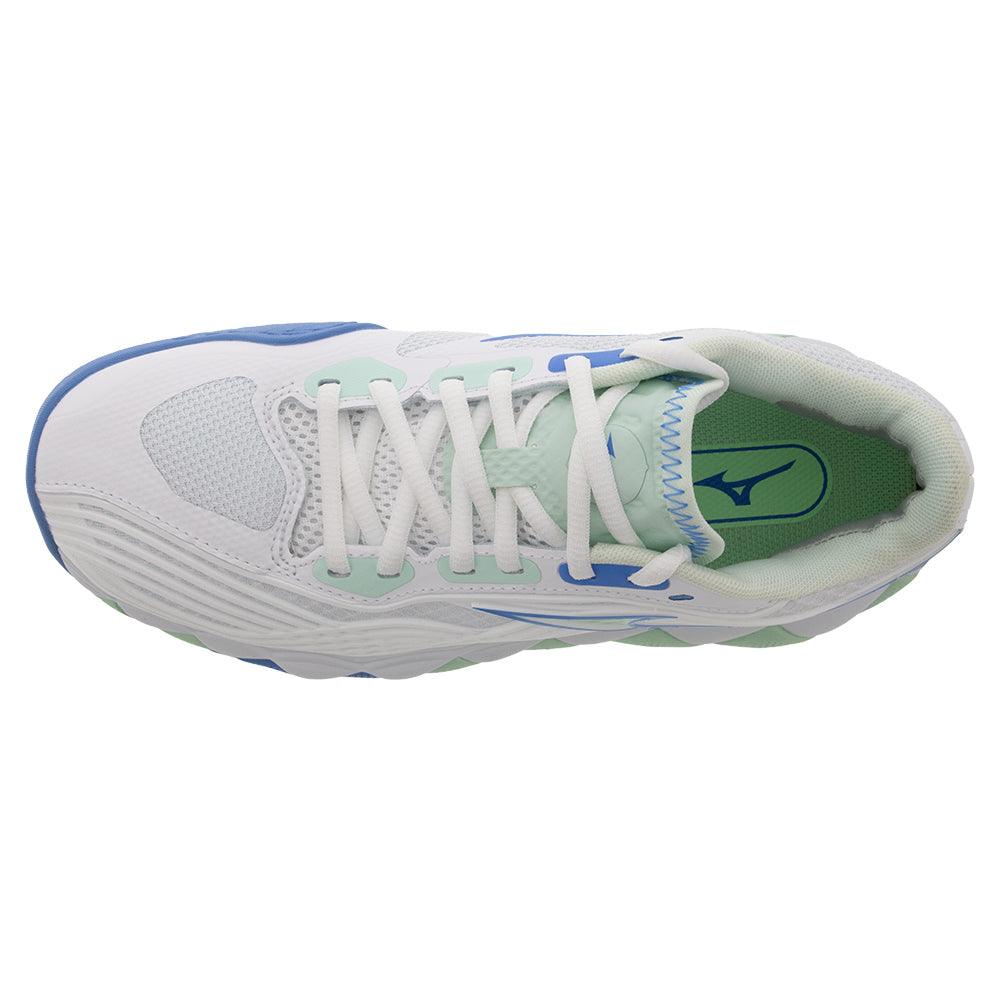 Women's Wave Enforce Tour 2 Tennis Shoes White and Frontier Blue