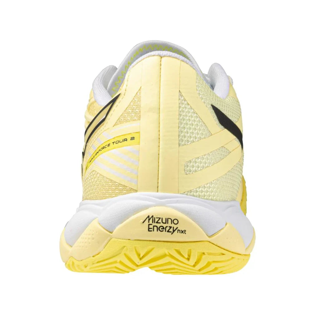 Women's Wave Enforce Tour 2 AC Tennis Shoes Pale Yellow and Black Sand