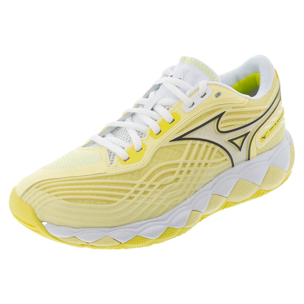 Women's Wave Enforce Tour 2 AC Tennis Shoes Pale Yellow and Black Sand