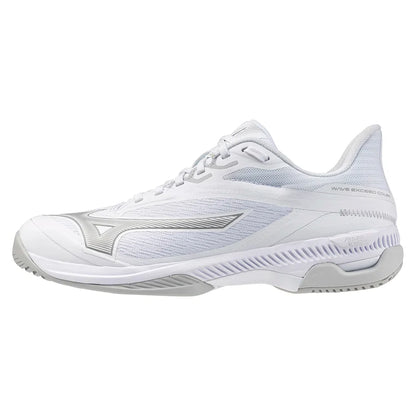 Women's Wave Exceed Court AC Tennis Shoes White and Ultimate Grey