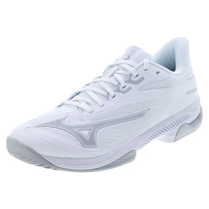 Women's Wave Exceed Court AC Tennis Shoes White and Ultimate Grey