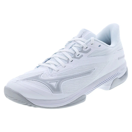 Women's Wave Exceed Court AC Tennis Shoes White and Ultimate Grey