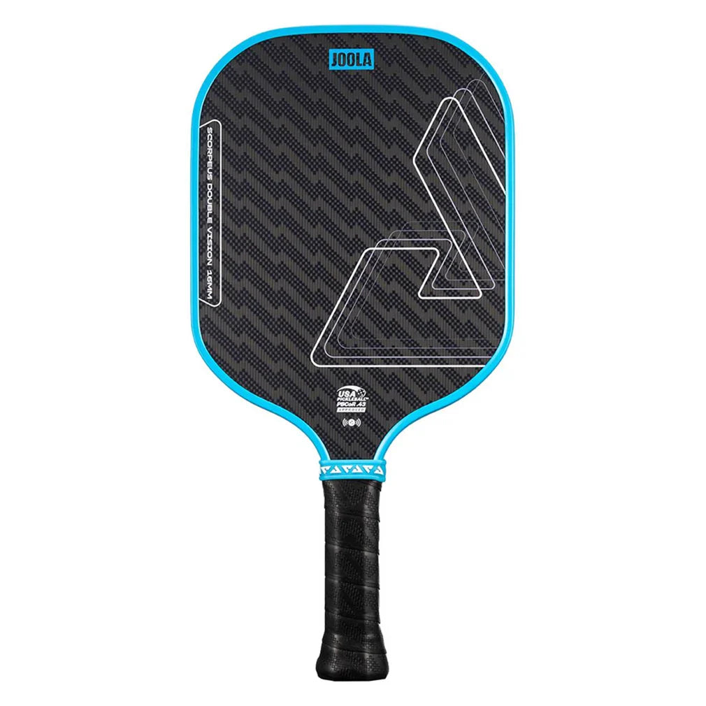 Scorpeus Double Vision 16mm Pickleball Paddle Blue
