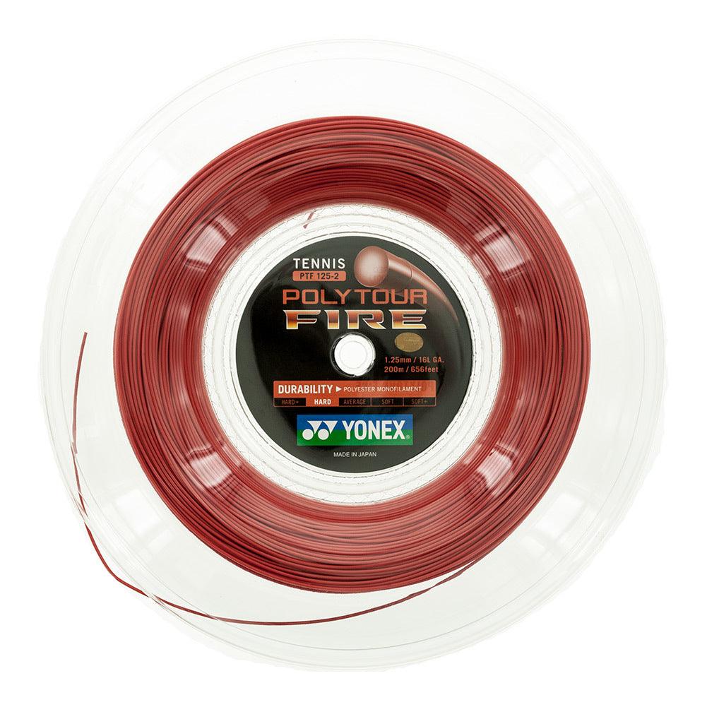 POLYTOUR FIRE 125/16L Tennis String Reel Red