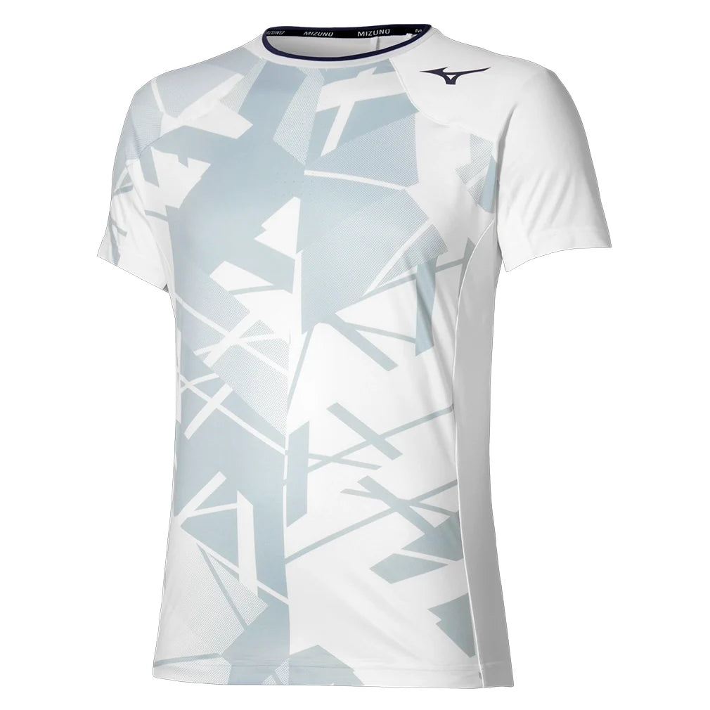 Men's Shadow Graphic Tennis Top White Grey