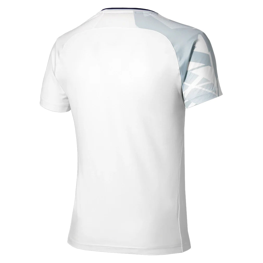 Men's Shadow Graphic Tennis Top White Grey