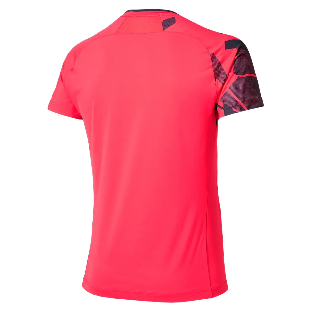 Men's Shadow Graphic Tennis Top Vibrant Red