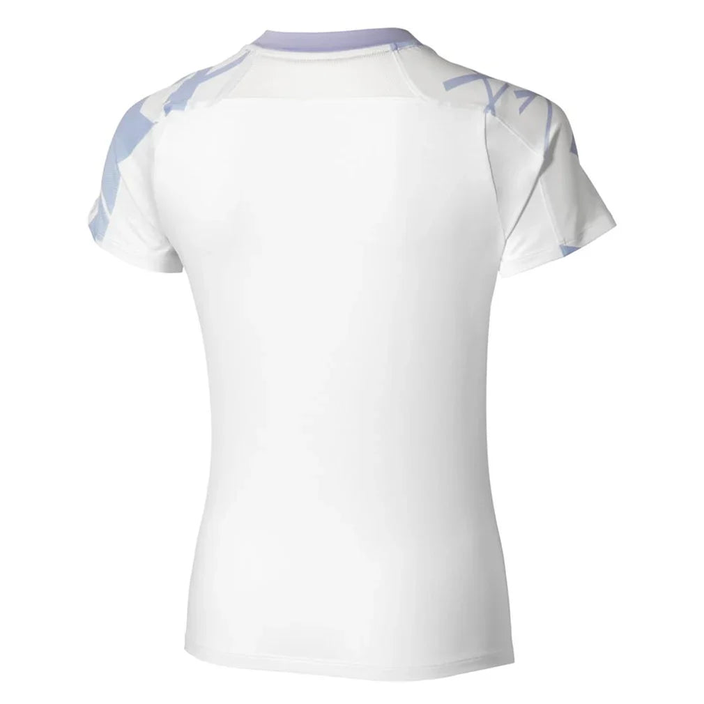 Women's Printed Tennis Tee White