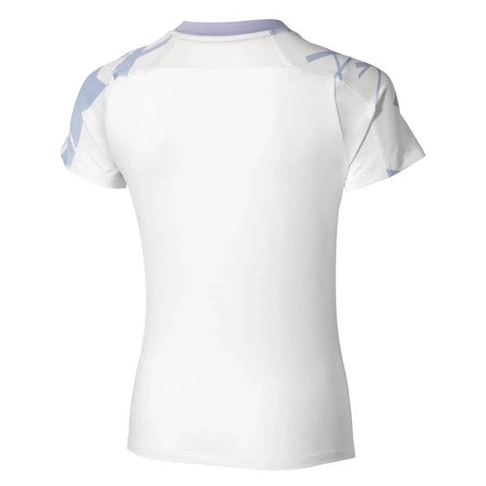 Women's Printed Tennis Tee White