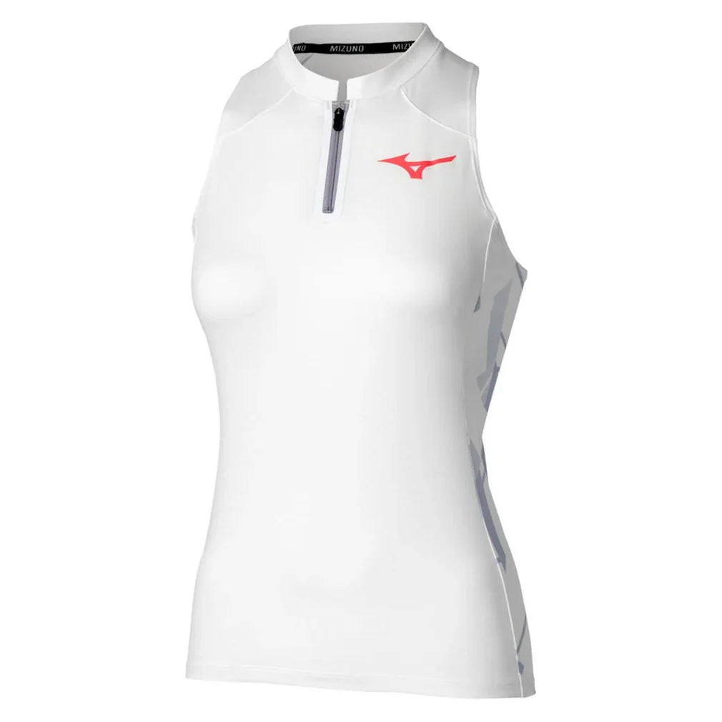 Women's Printed Tennis Tank White