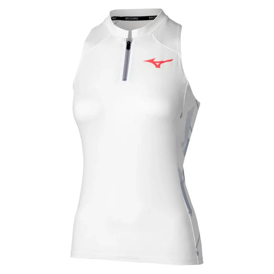 Women's Printed Tennis Tank White