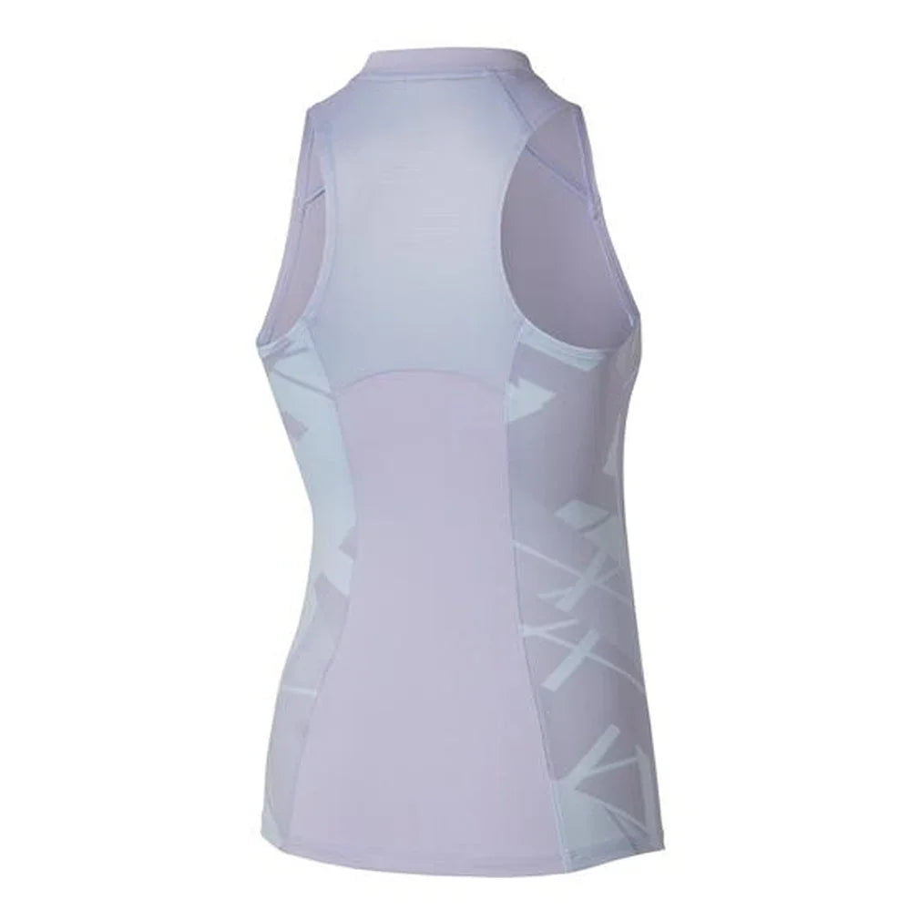 Women's Printed Tennis Tank Icelandic Blue