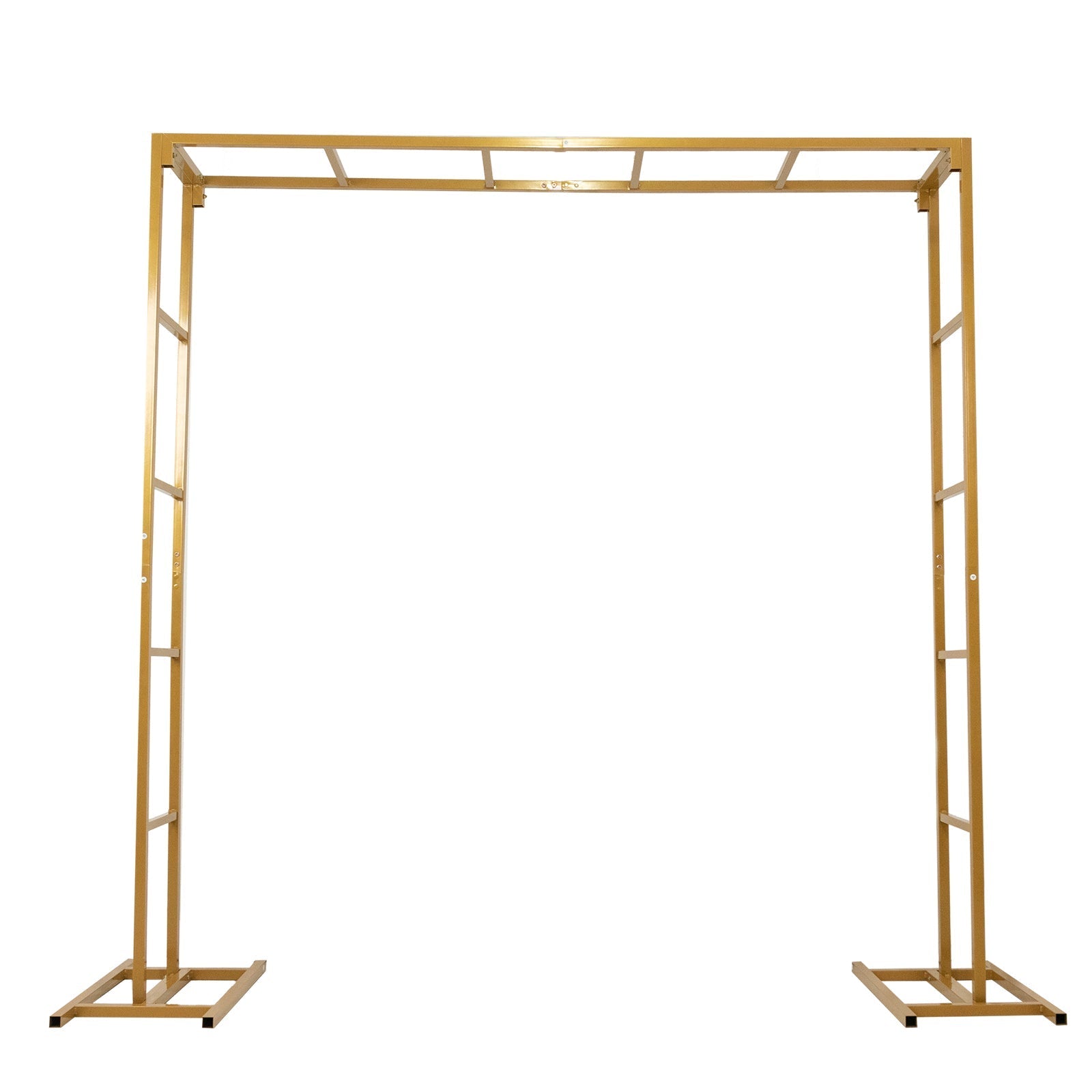 6ftx6ft Gold Square Arbor - Freestanding 6' High Over the Table Stand, Backdrop Stand with Double Frame for Floral Balloon DÃ©cor - Bell Racket Store