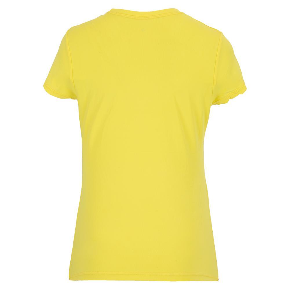Women's UV Short Sleeve Tennis Top Sunshine