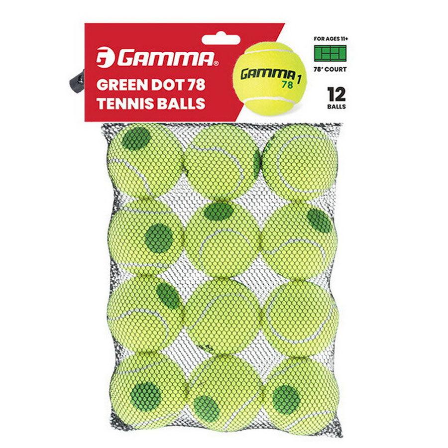 78 Green Dot Tournament Ball 12pk - Bell Racket Store
