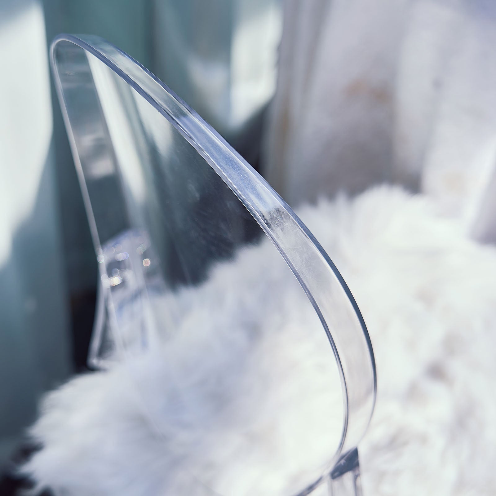 8 - Pack Acrylic Ghost Chairs with Oval Back for Banquet Use Clear â€“ Sleek Transparent Armless Accent Chairs for Weddings & Gatherings - Bell Racket Store