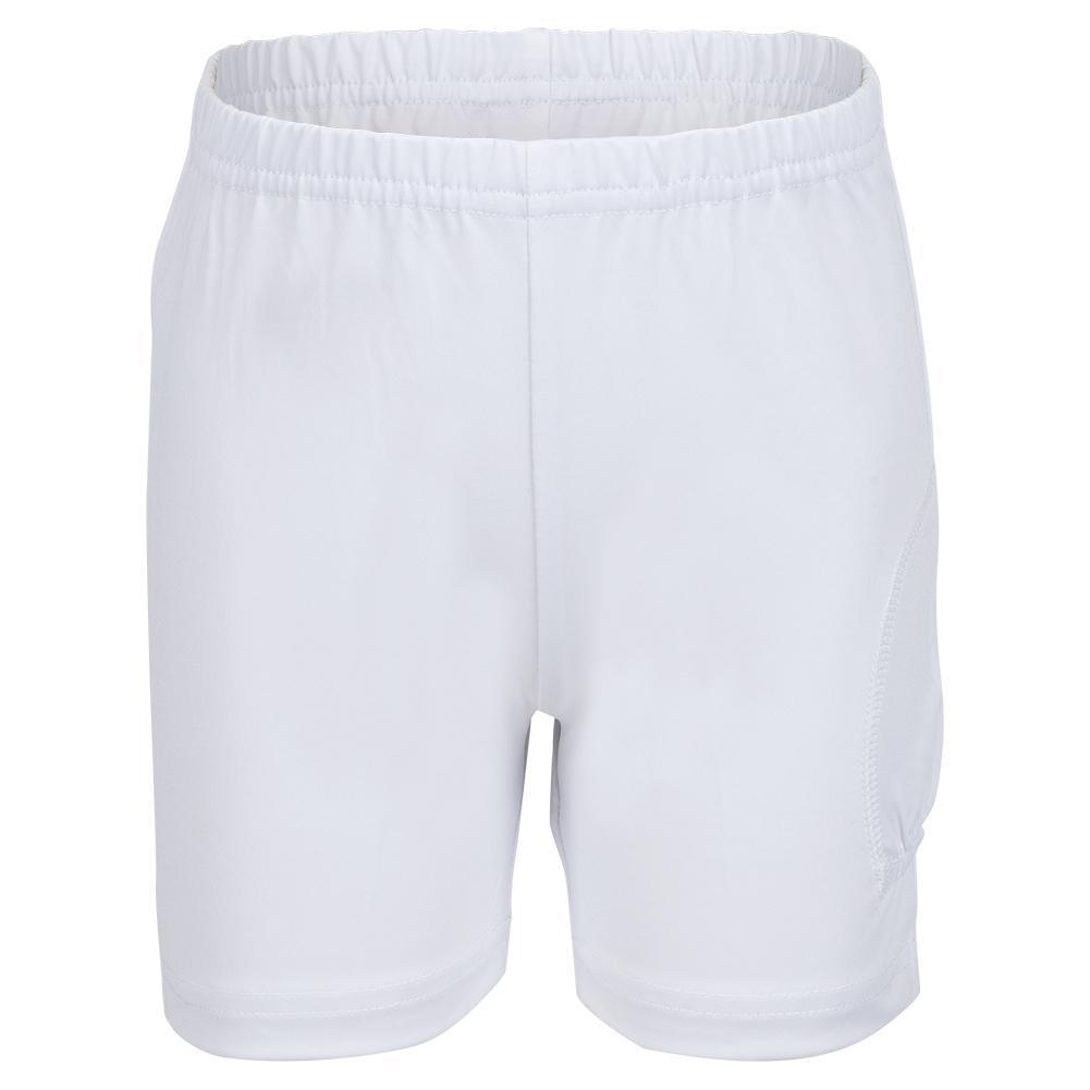 Girls' Tennis Shorty With Ball Pocket White