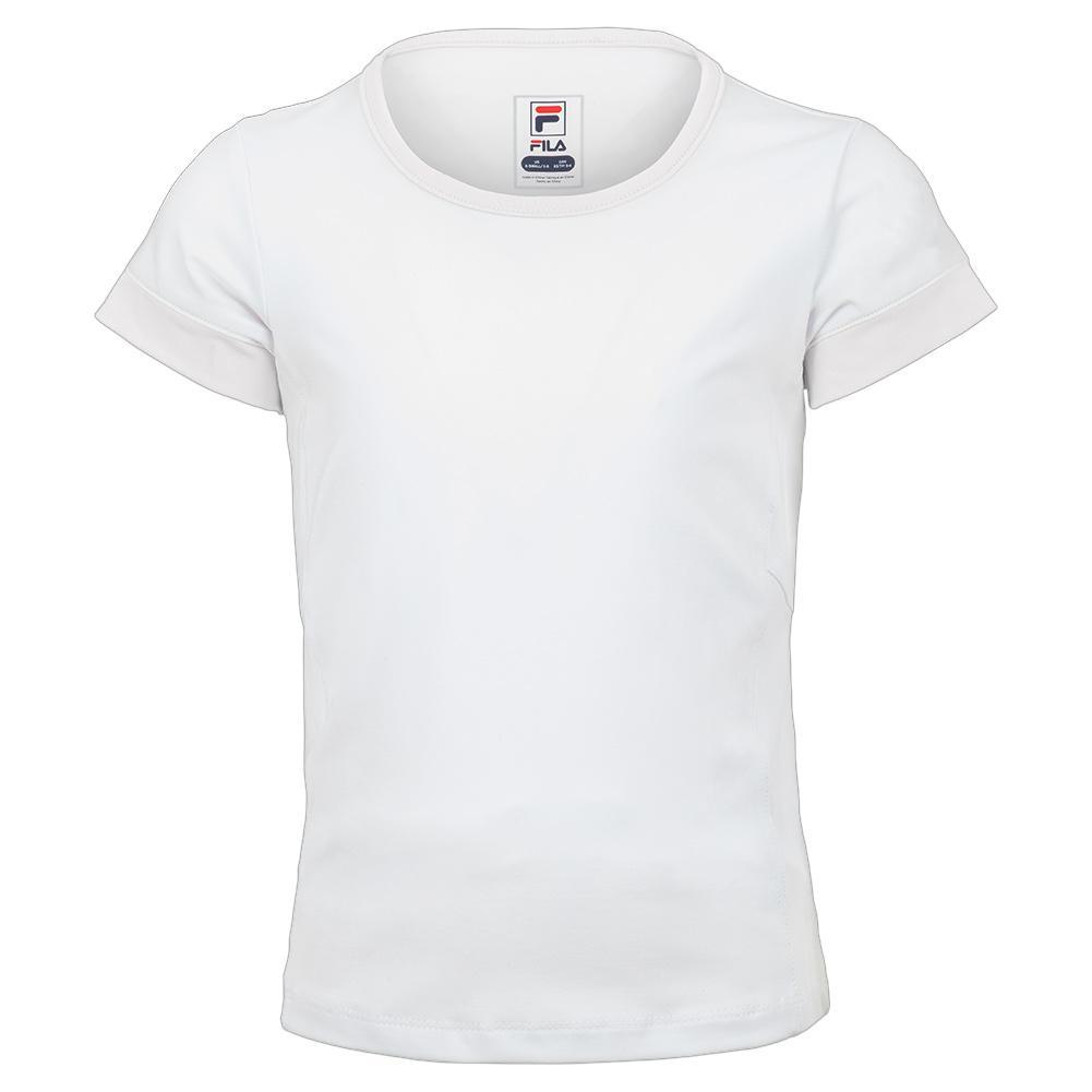 Girls' Short Sleeve Tennis Crew