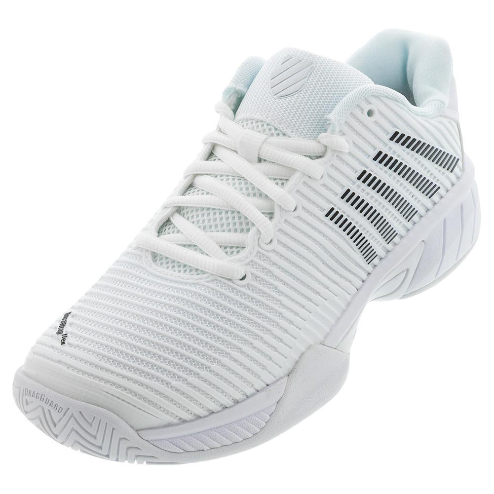Juniors' Hypercourt Express 2 Tennis Shoes White and Black