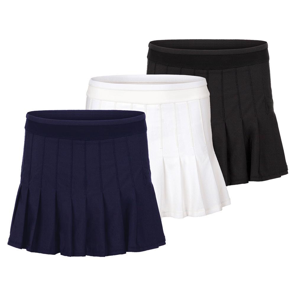 Women's Long Retro Pleated Tennis Skort