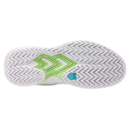 Women's Tura Team Pickleball Shoes White and Paradise Green