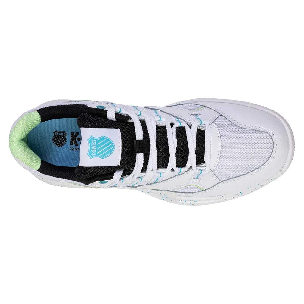 Women's Tura Team Pickleball Shoes White and Paradise Green