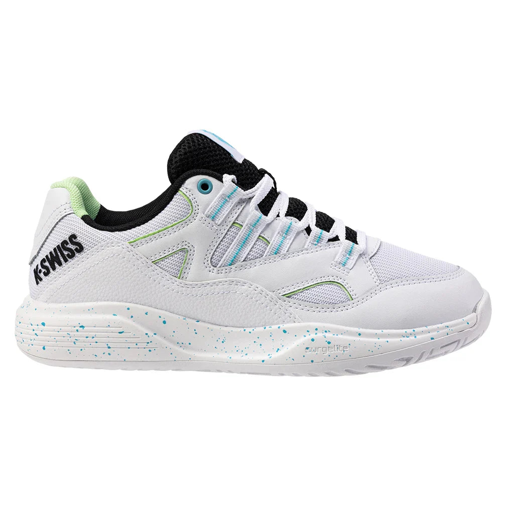 Women's Tura Team Pickleball Shoes White and Paradise Green
