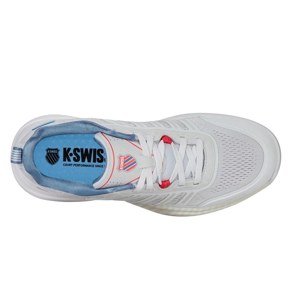 Women's Ultra Court Pickleball Shoes White and Faded Denim