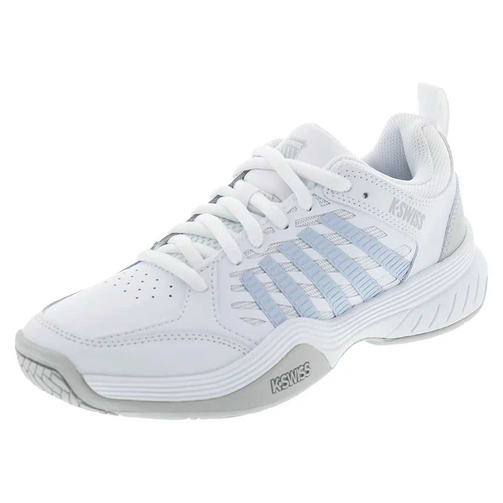 Women's Court Express 2 Tennis Shoes White and Ballad Blue