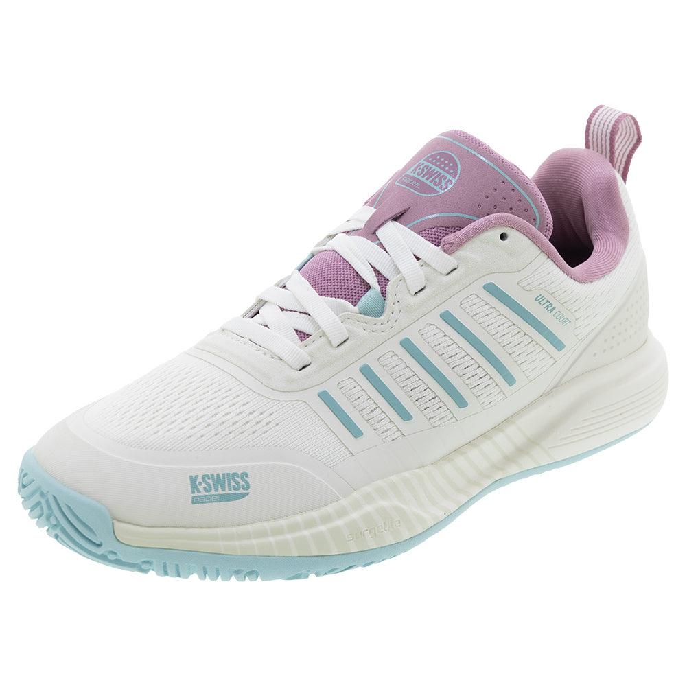 Women's Ultra Court Padel Shoes White and Lilas