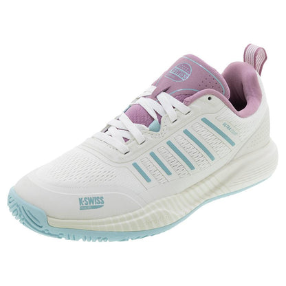 Women's Ultra Court Padel Shoes White and Lilas