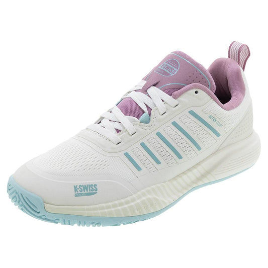 Women's Ultra Court Padel Shoes White and Lilas