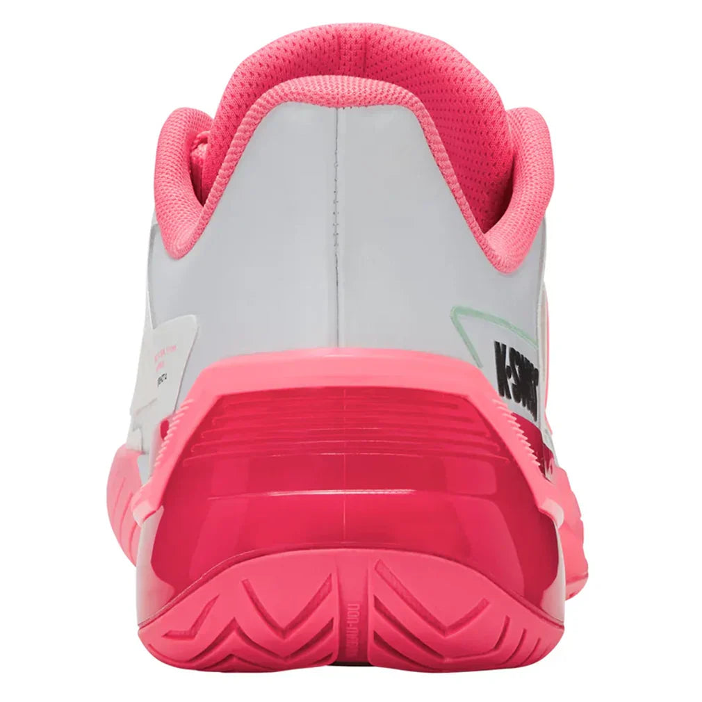 Women's Ultrashot 4 Tennis Shoes White and Neon Pastel Pink