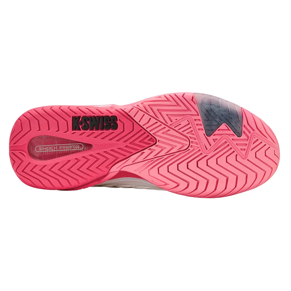 Women's Ultrashot 4 Tennis Shoes White and Neon Pastel Pink