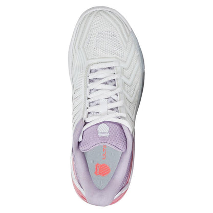 Women's Ultrashot 4 Tennis Shoes White and Orchid Petal
