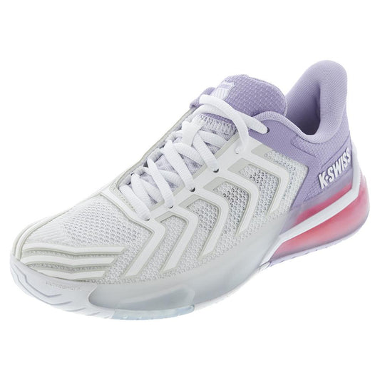 Women's Ultrashot 4 Tennis Shoes White and Orchid Petal